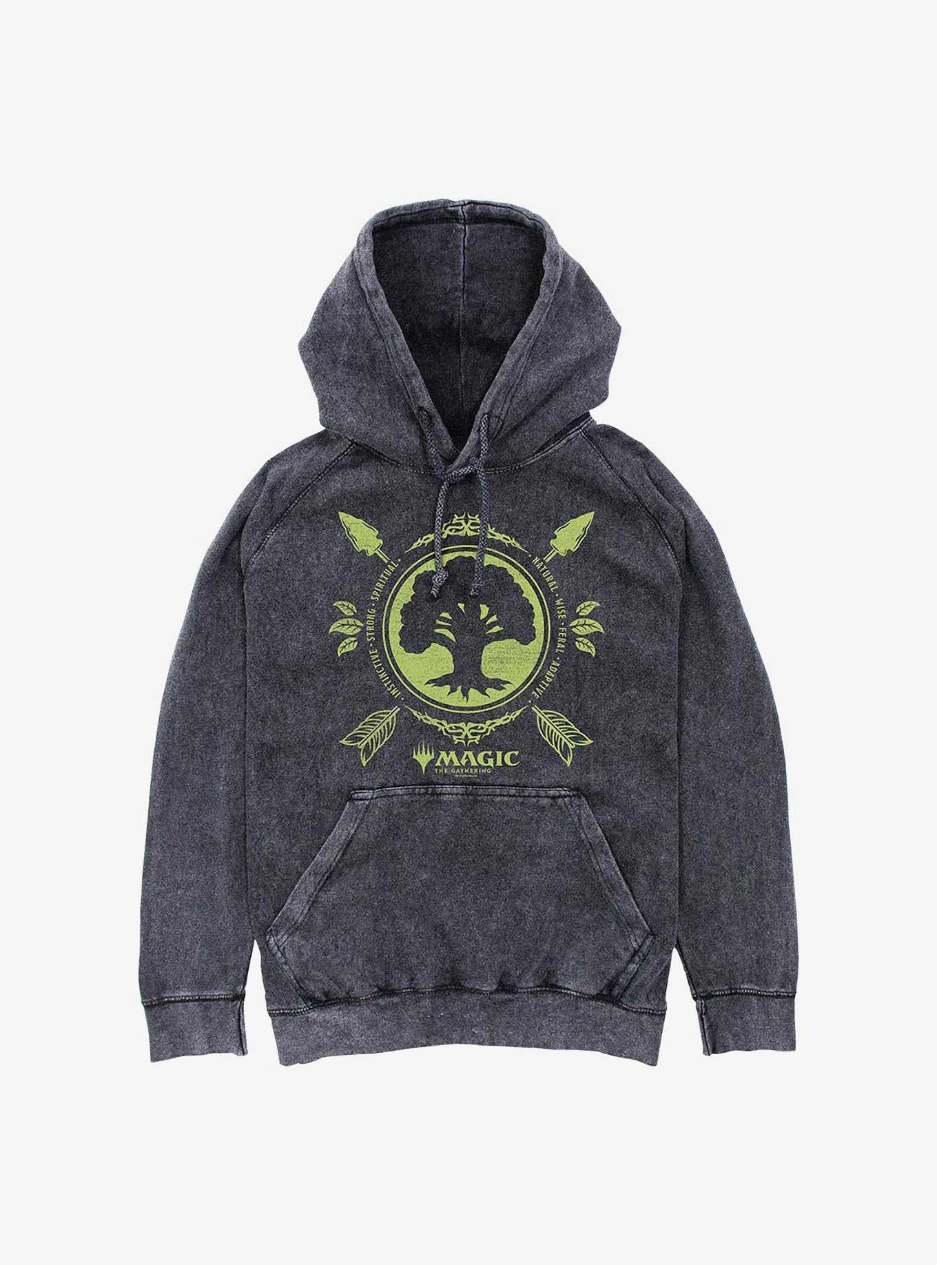 Magic: The Gathering Forest Mana Mineral Wash Hoodie
