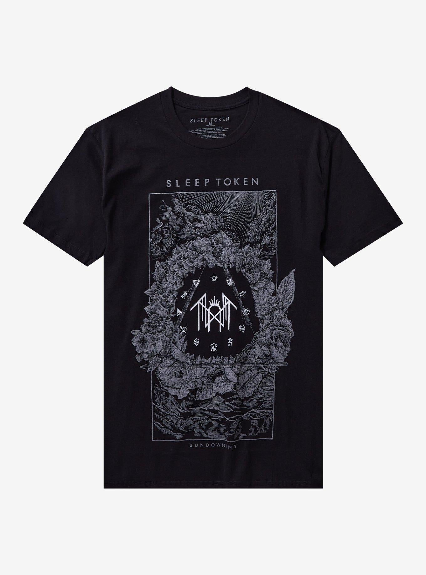 Sleep Token Sundowning Runes Flowers T-Shirt | Premium Unisex T-Shirt, Trending Graphic Tee