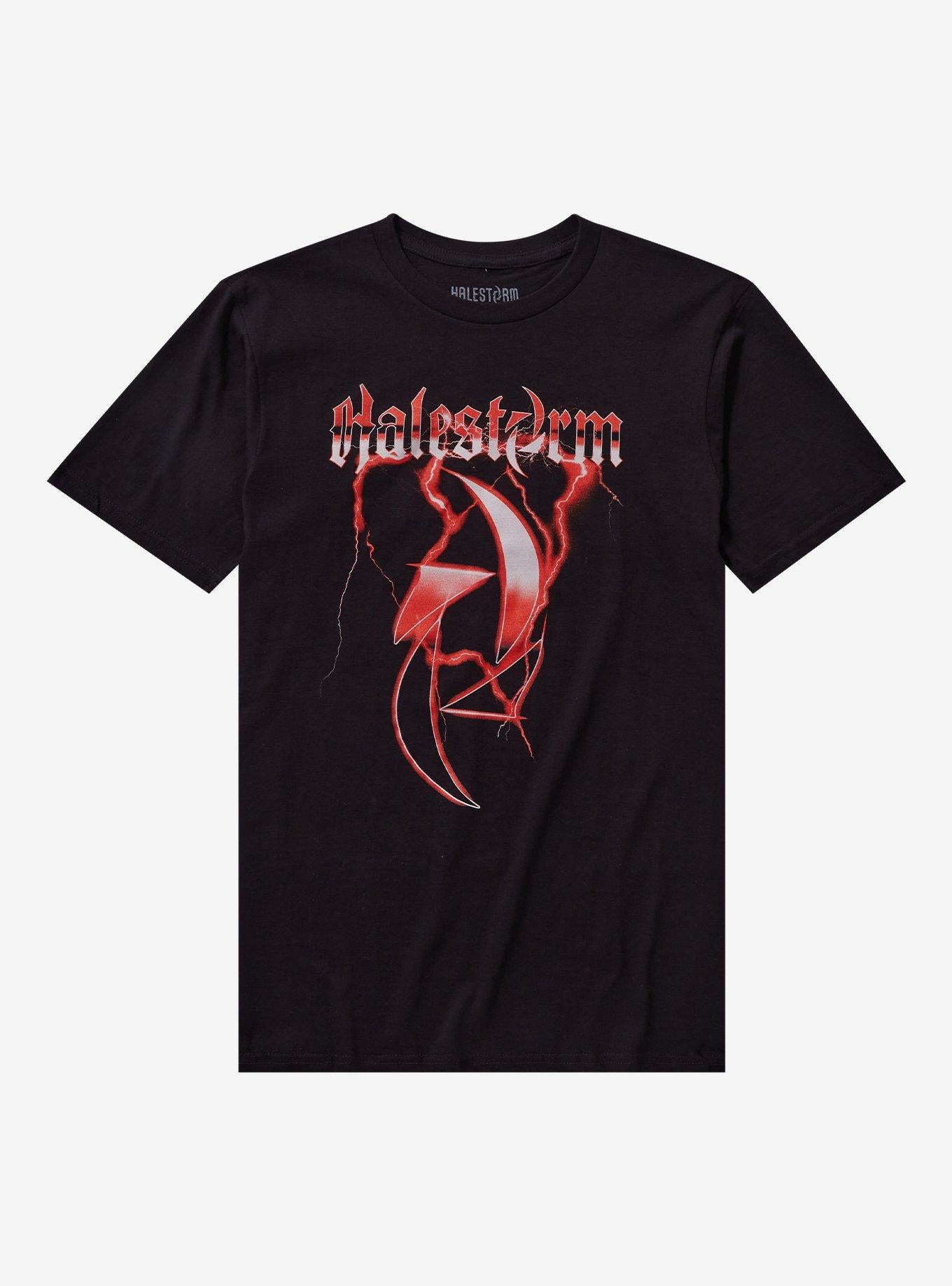 Halestorm Red Lightning Logo T-Shirt