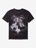 Harry Potter Hogwarts Crest Monotone Dark Wash T-Shirt