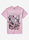 Marvel The Amazing Spider-Man Pink Comic T-Shirt | Premium Unisex T-Shirt, Trending Graphic Tee