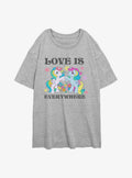 My Little Pony Love Is Everywhere Girls Oversized Shirt T Shirt Everyday Wear