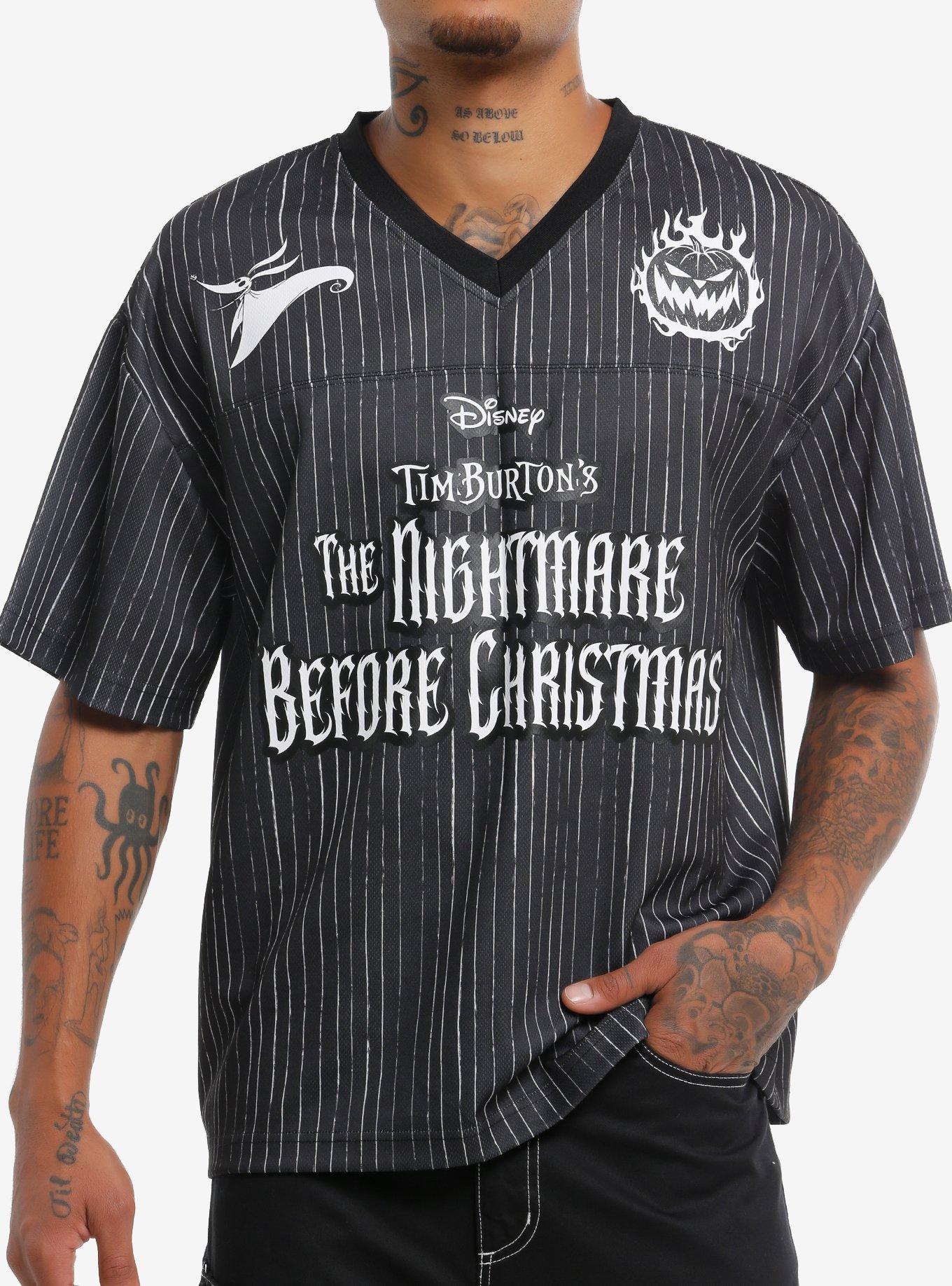 Our Universe The Nightmare Before Christmas Jack Skellington Football Jersey Graphic Tee | Graphic Tee | Unisex Shirt | High-Quality Print