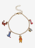 Cartoon Winnie The Pooh Friends Charm Bracelet Apparel Clean Design