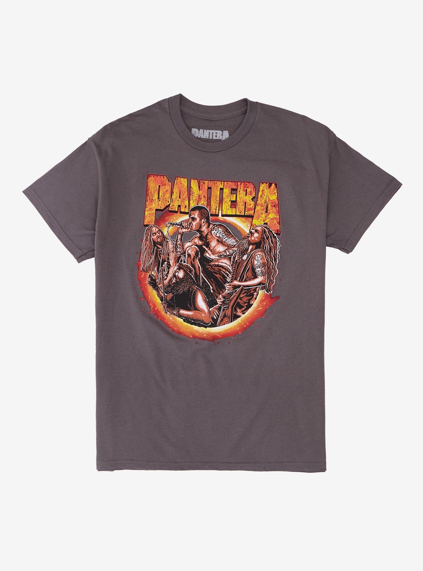 Pantera Band Portrait Flames T-Shirt | Premium Unisex T-Shirt, Trending Graphic Tee