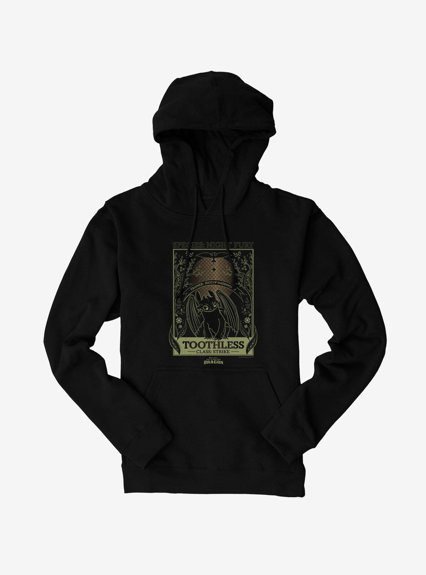 How To Train Your Dragon Toothless Species Card Hoodie