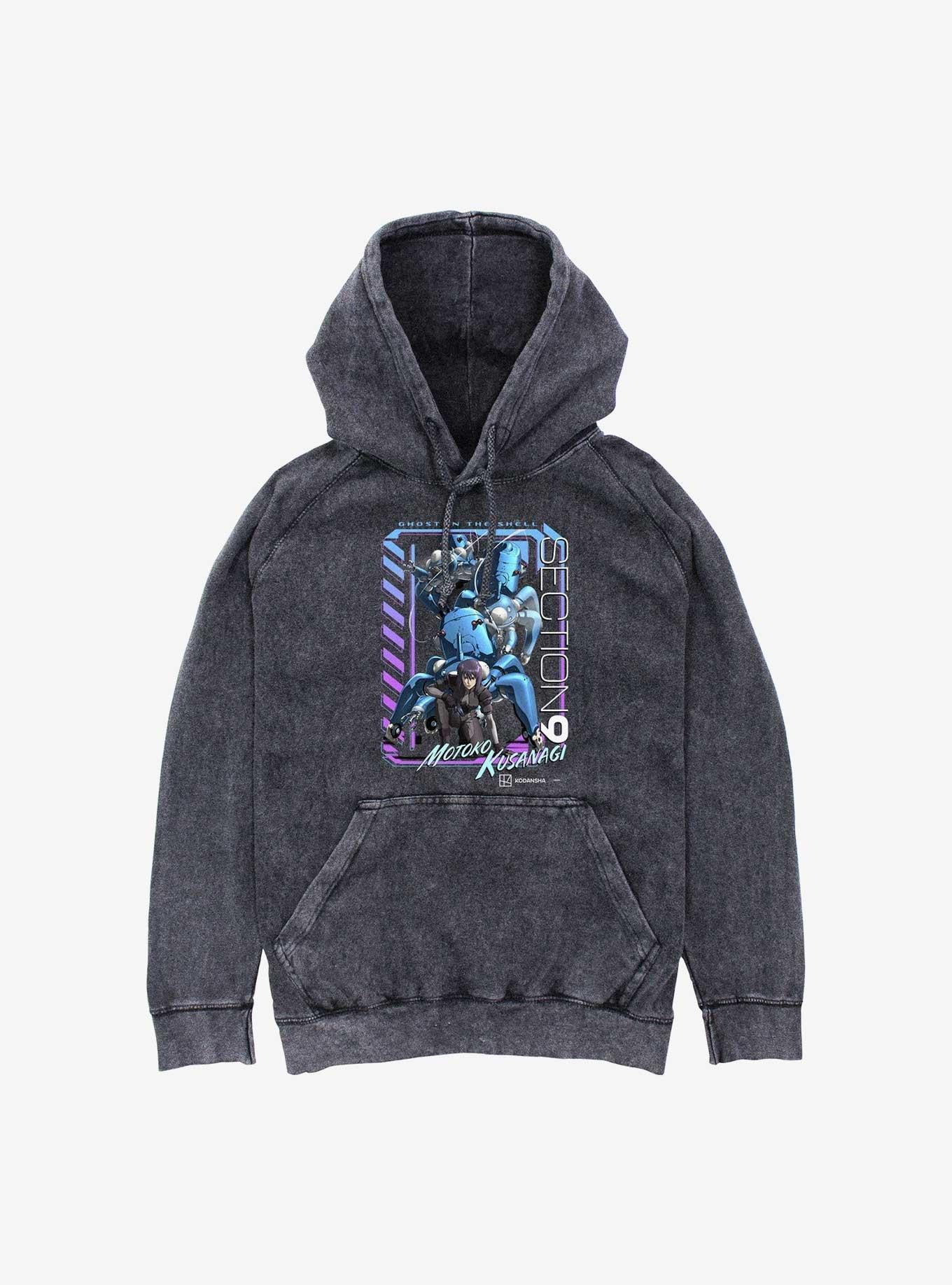 Ghost in the Shell Digi Framed Mineral Wash Hoodie