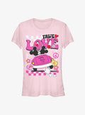 Cartoon Mickey Mouse Minnie Mouse Love Bug Girls Shirt T Shirt Minimal Style