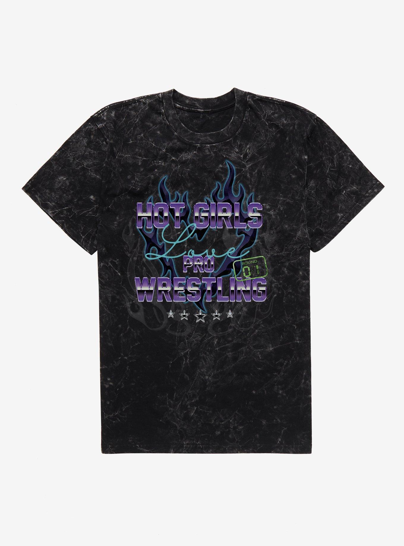 Hot Girls Love Pro Wrestling Mineral Wash Shirt T Shirt Premium Quality