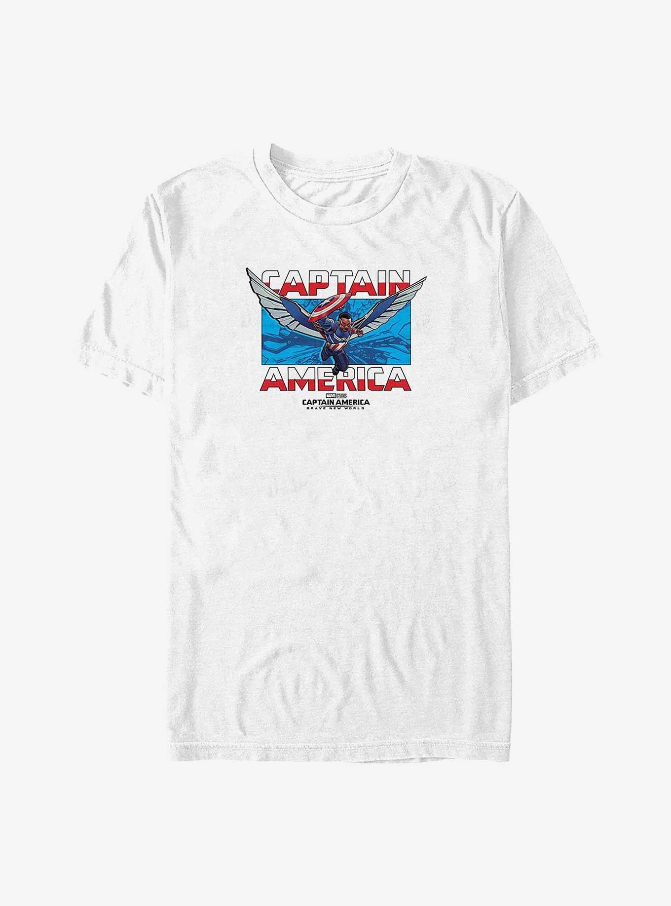 Captain America Brave New World Sam Captain America Big Tall T-Shirt | Premium Unisex T-Shirt, Trending Graphic Tee