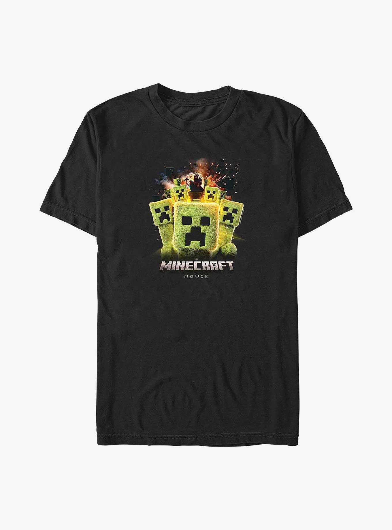A Minecraft Movie Group Of Creeps Big Tall T-Shirt | Graphic T-Shirt for Unisex