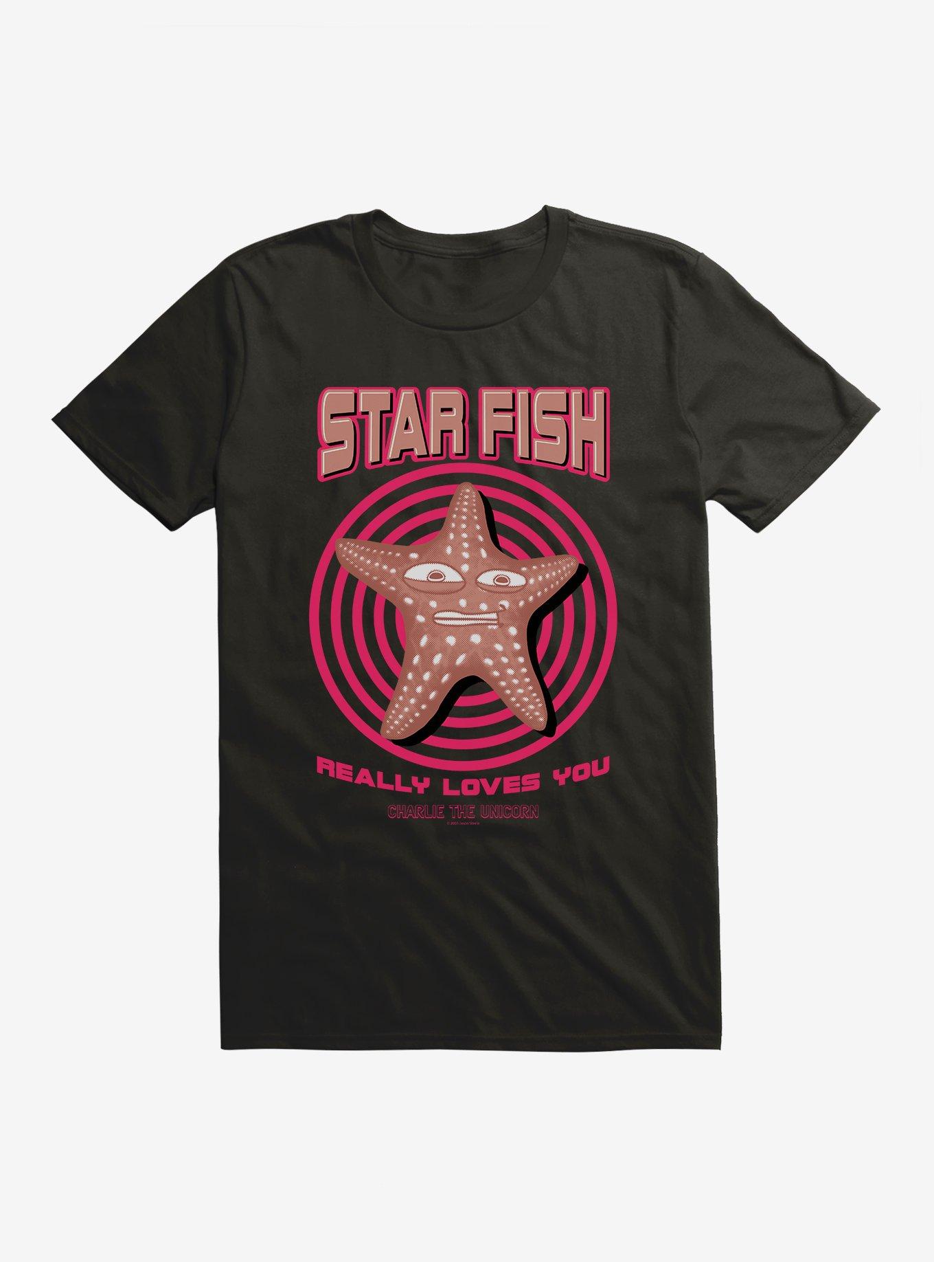 Charlie The Unicorn Fish Really Loves You Shirt T Shirt Everyday Wear