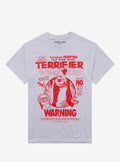Fright Rags Terrifier Warning T-Shirt | Graphic T-Shirt for Unisex