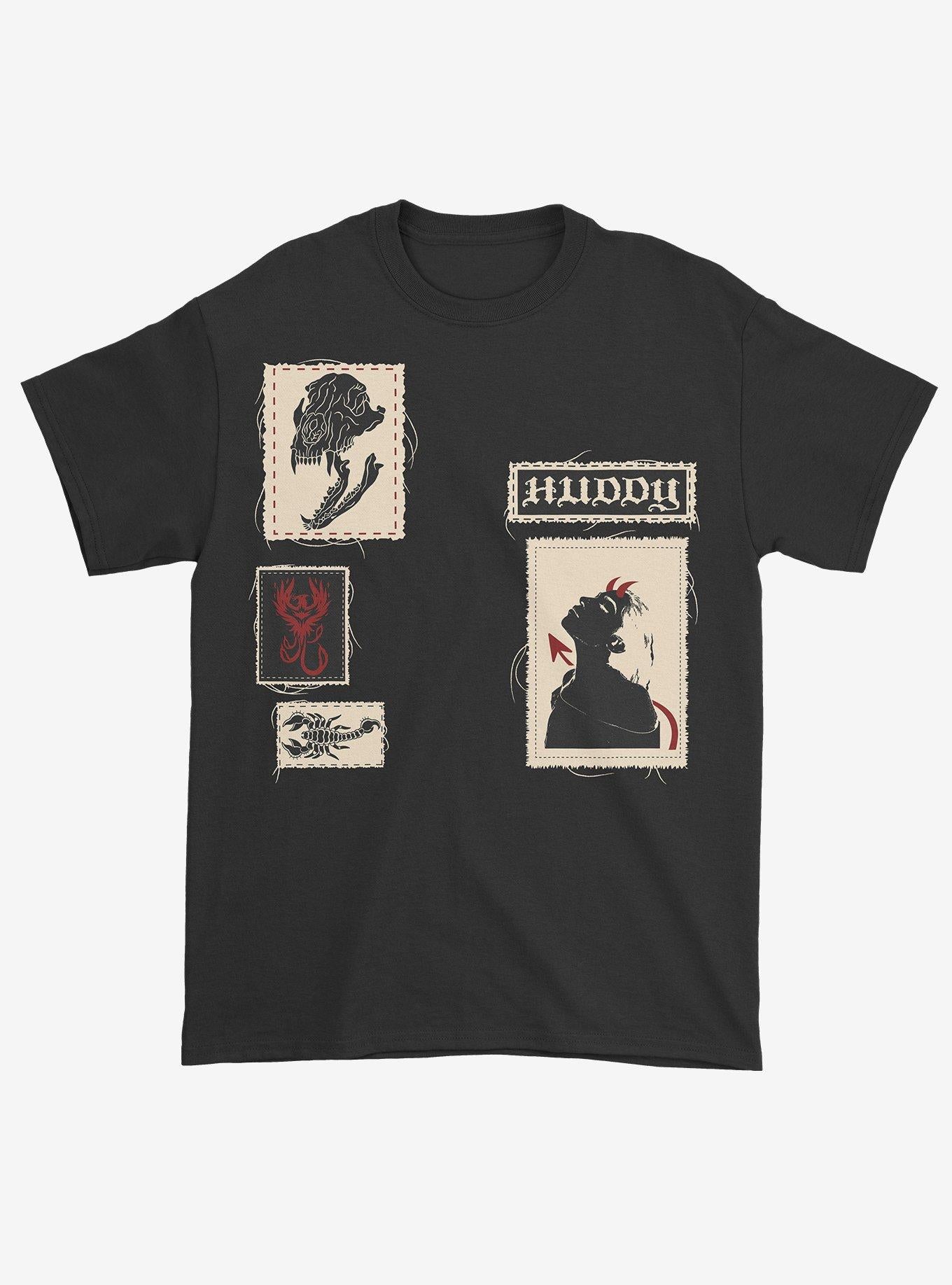 Huddy Icons Patches T-Shirt Hot Topic Exclusive