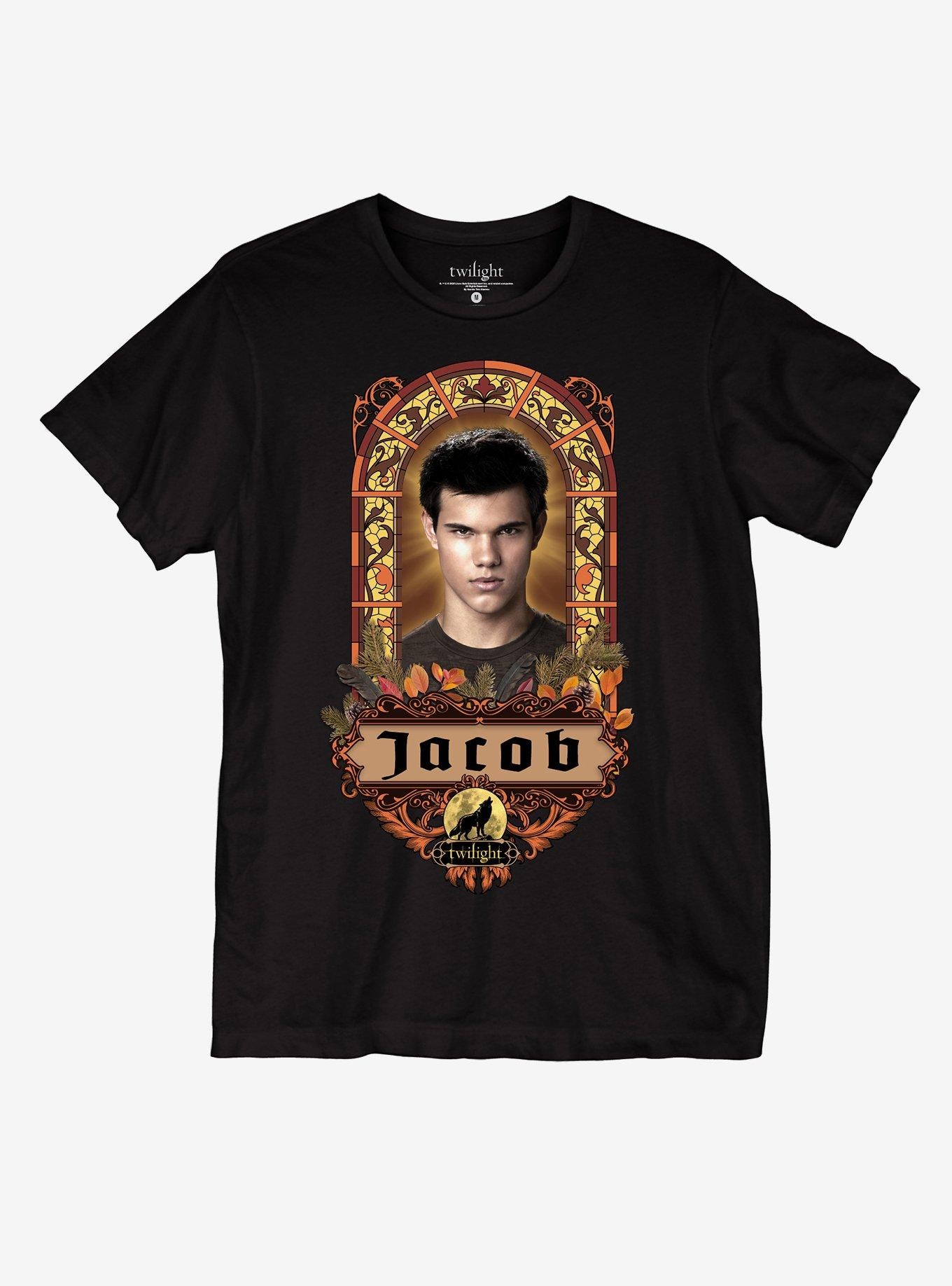Twilight Jacob Stained Glass Portrait Girls T-Shirt | Graphic T-Shirt for Unisex
