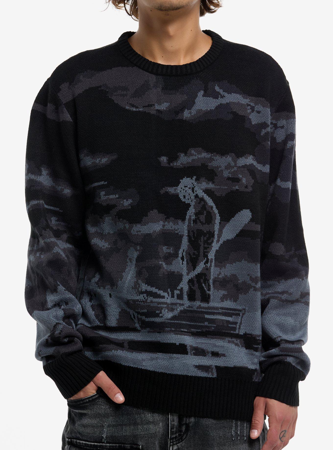 Friday The 13th Jason Boat Scene Intarsia Sweater Sweater Premium Quality