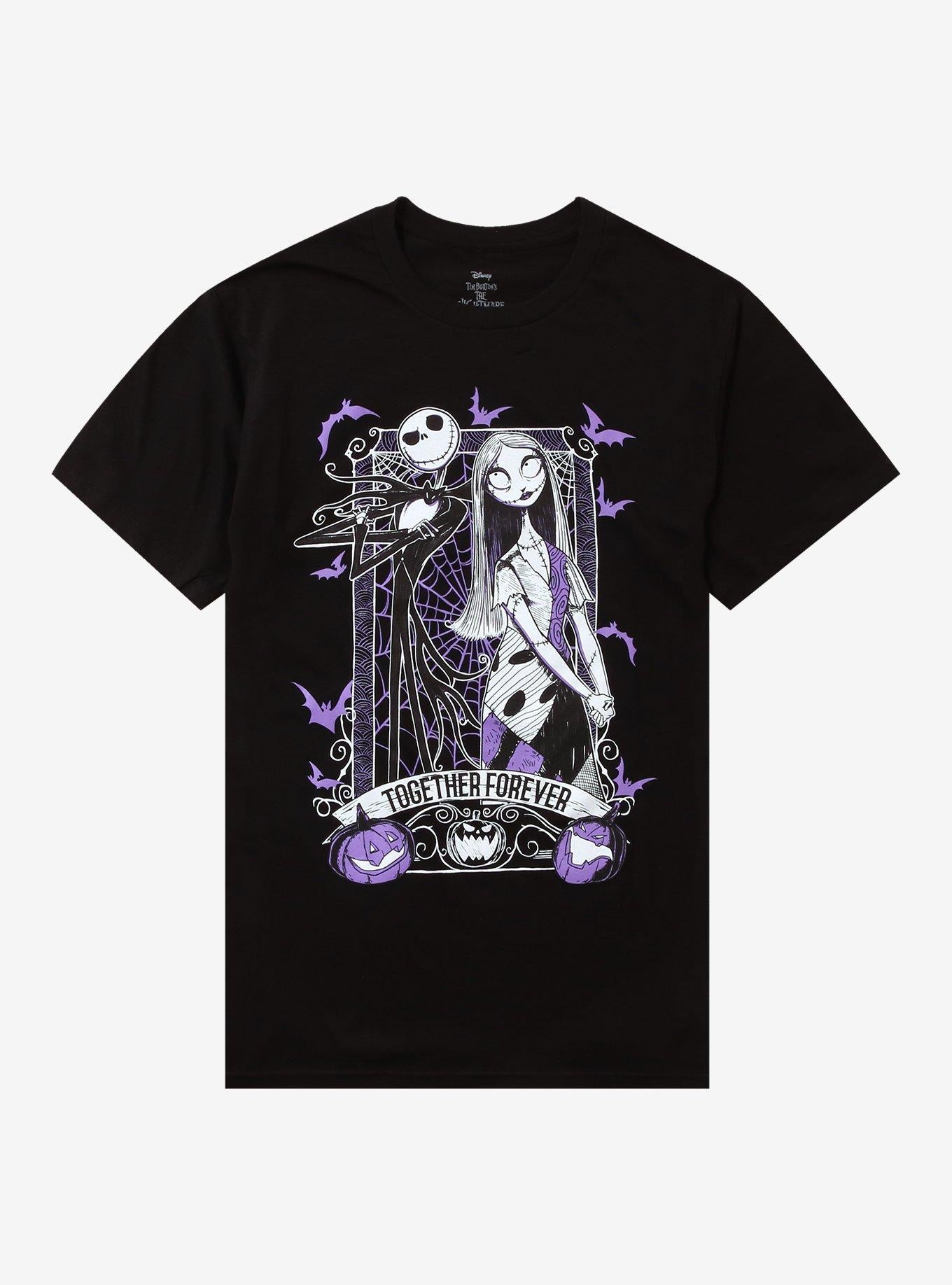 The Nightmare Before Christmas Jack Sally Together Forever TShirt Graphic Tee | Graphic Tee | Unisex Shirt | Soft Comfortable Wear