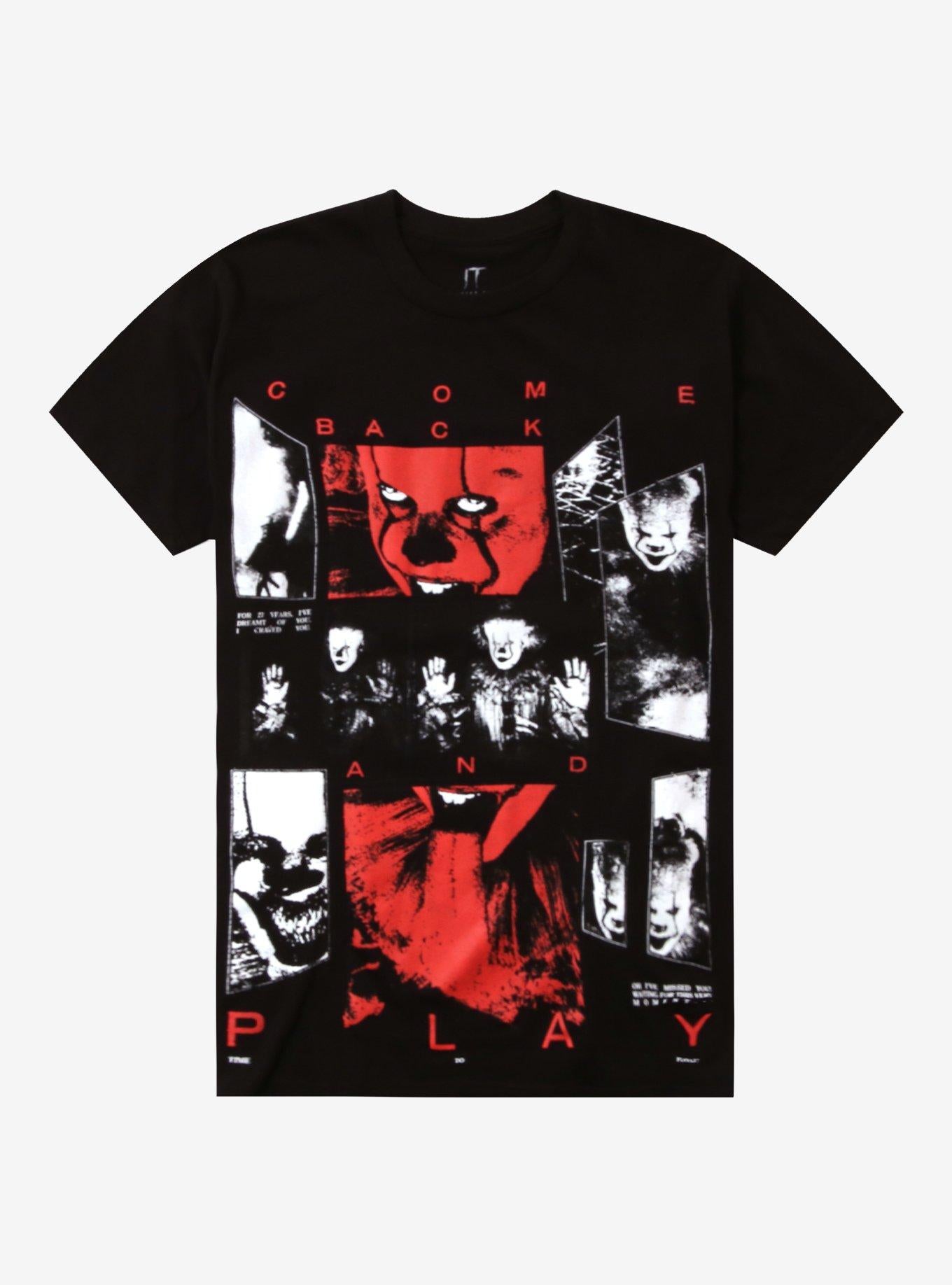 IT Chapter Two Pennywise Come Back Collage TShirt Graphic Tee | Graphic Tee | Unisex Shirt | Top Trending Fashion
