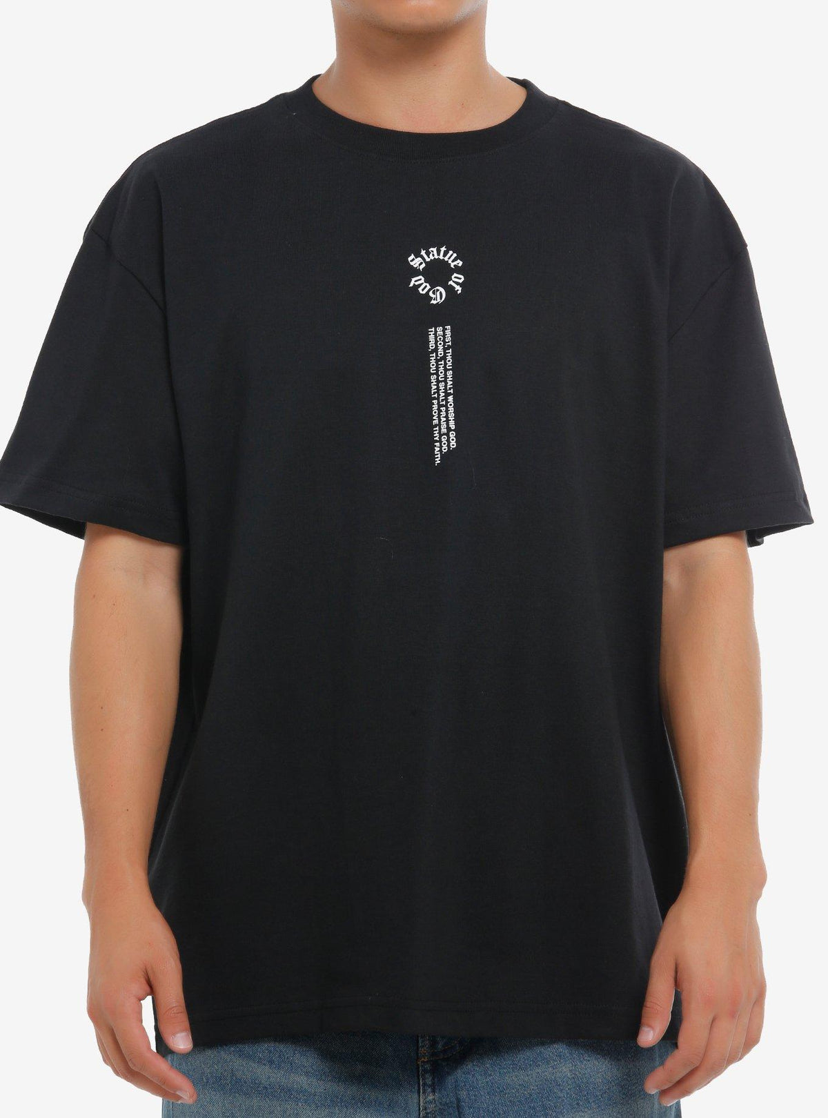 Solo Leveling Statue Of God Double-Sided Boxy T-Shirt