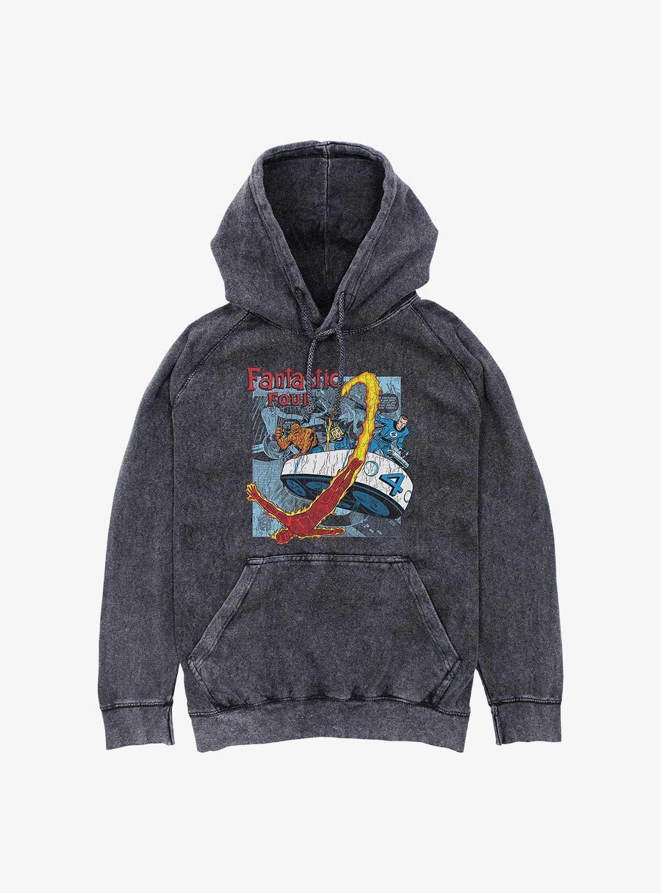 Marvel Fantastic Four Comic Mineral Wash Hoodie