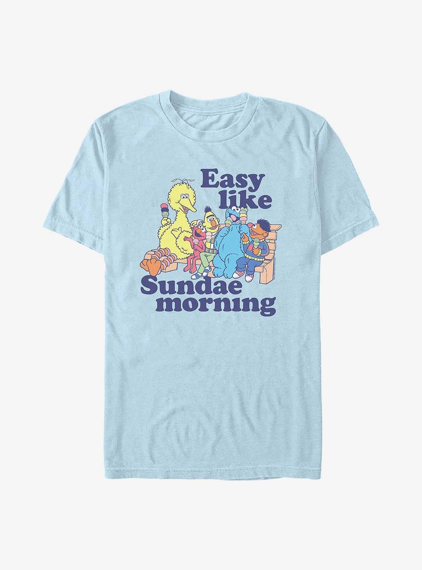 Sesame Street Easy Like Sundae Morning T-Shirt | Premium Unisex T-Shirt, Trending Graphic Tee