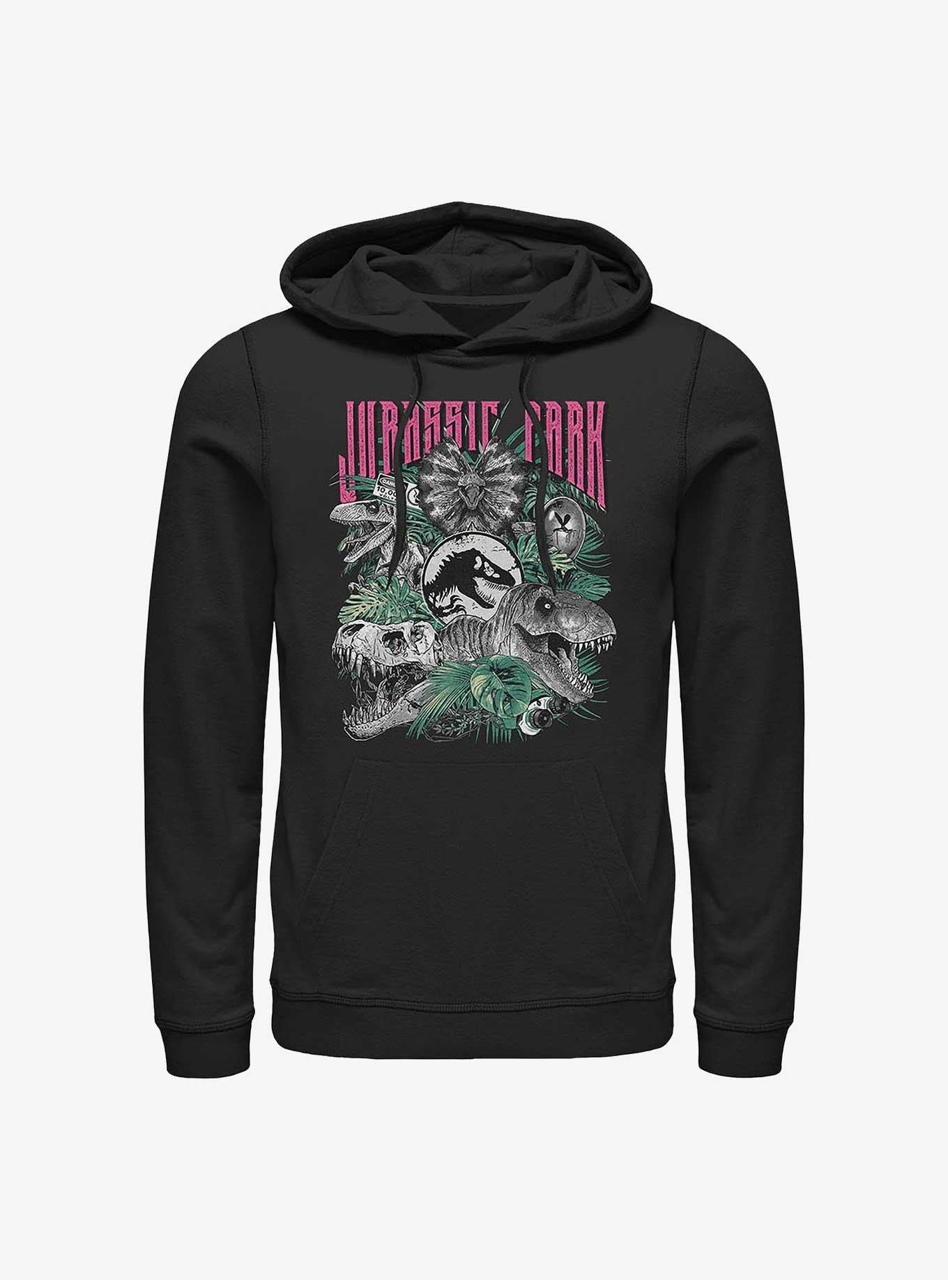 Jurassic Park Life Finds A Way Iconic Dinosaurs Hoodie Hot Topic Exclusive