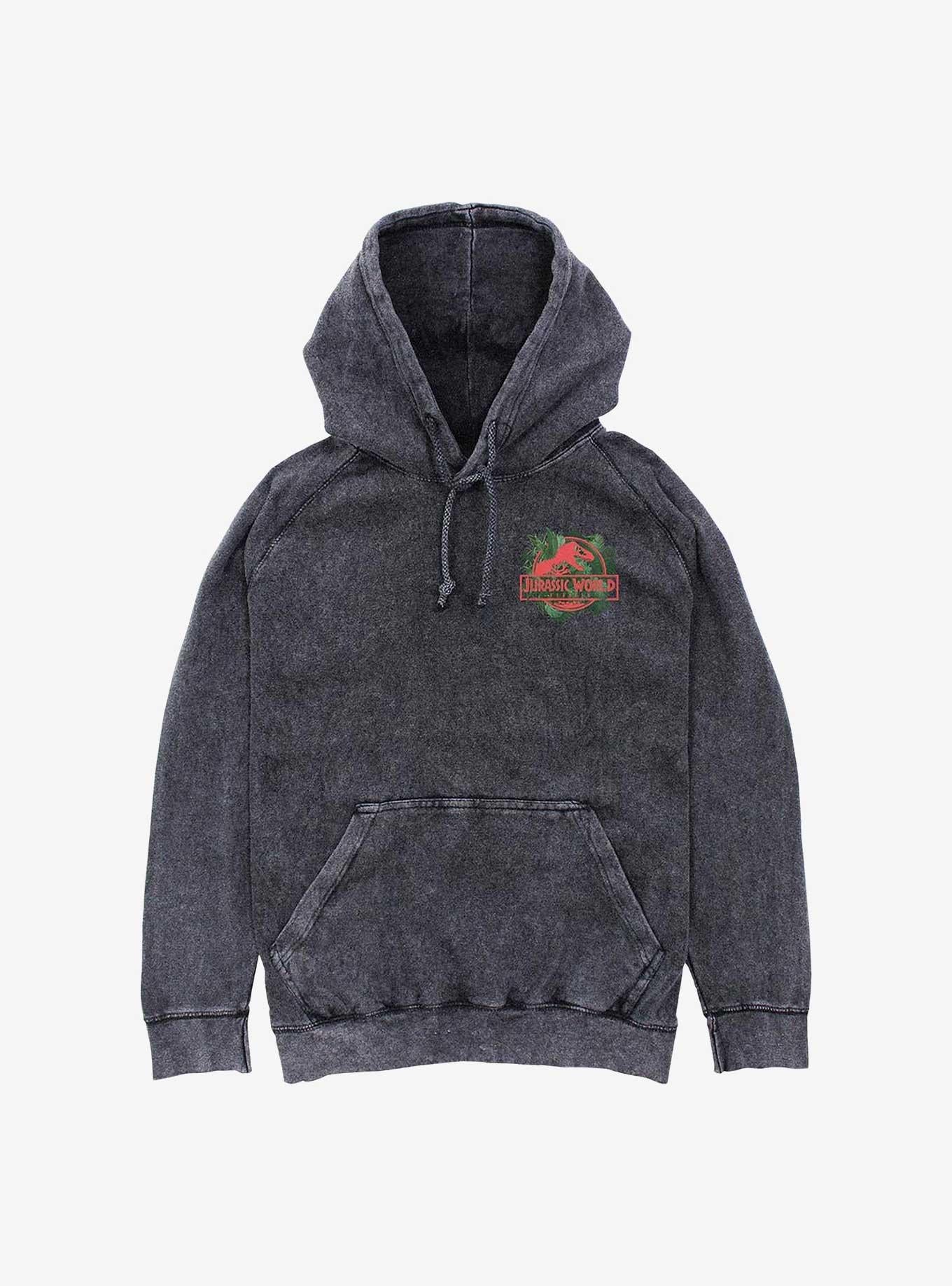 Jurassic Park Life Found A Way Aquilops Mineral Wash Hoodie Hot Topic Exclusive