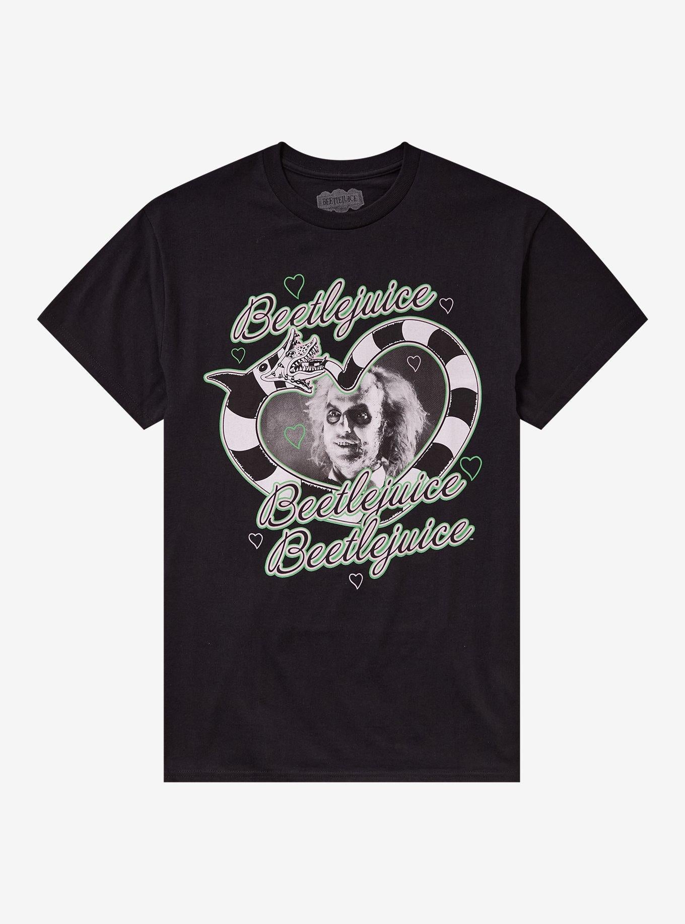 Beetlejuice Sandworm Heart Portrait T-Shirt | Graphic T-Shirt for Unisex
