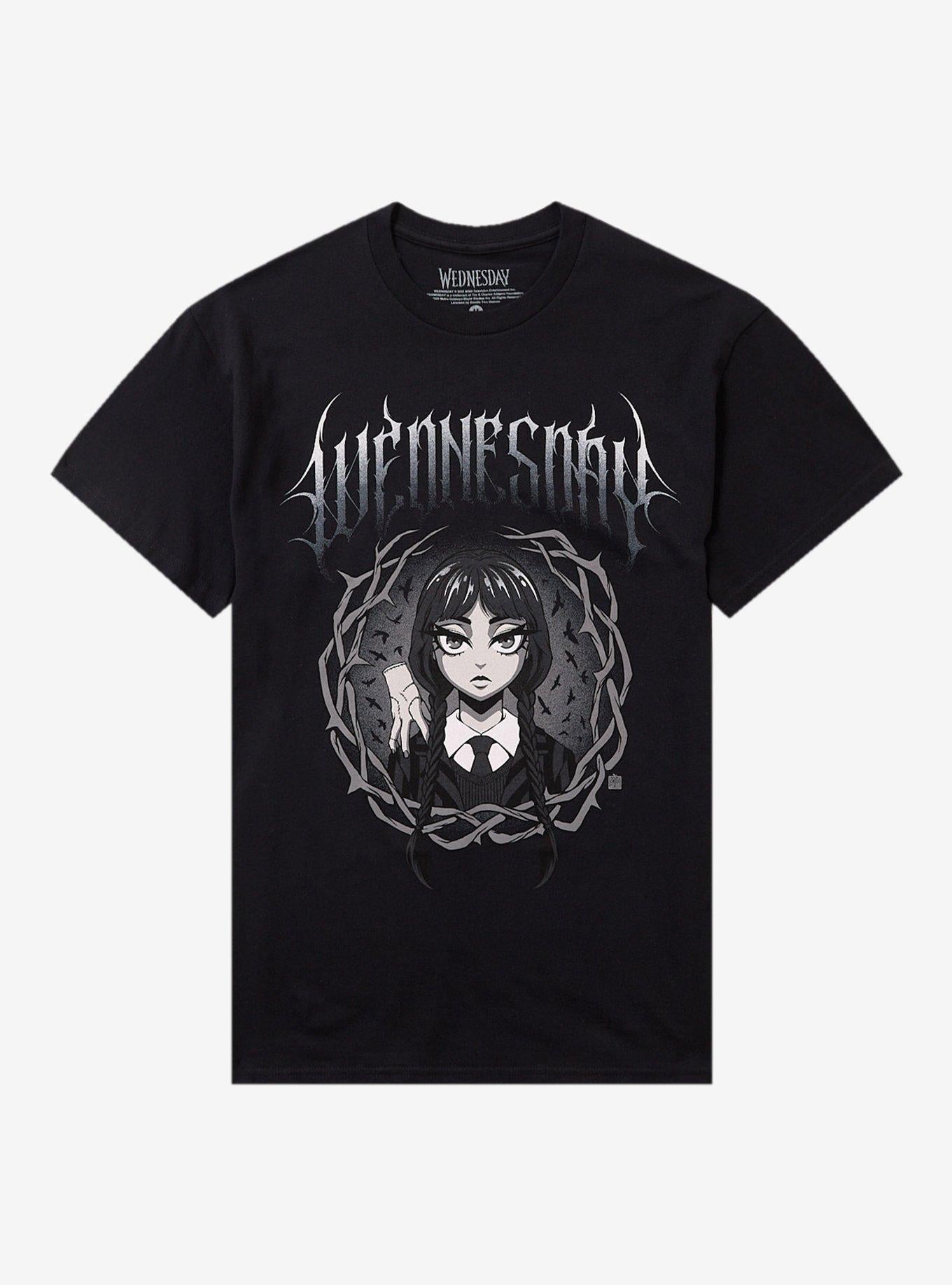 Wednesday Cartoon Portrait T-Shirt