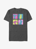 Disney Goofy Neon Grid Big Tall T-Shirt | Graphic T-Shirt for Unisex
