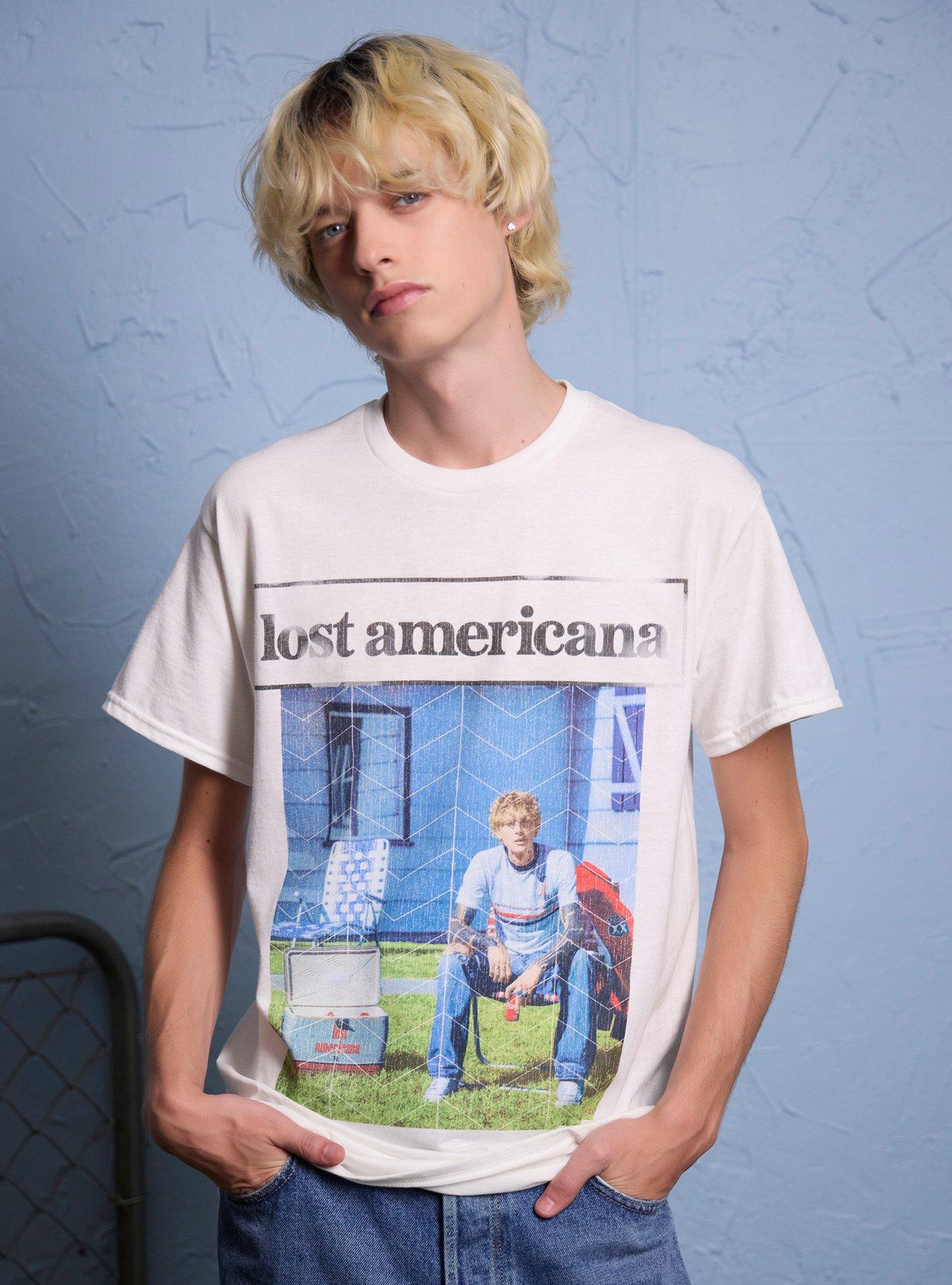 mgk lost americana Lawn Chair Shirt Hot Topic Exclusive T Shirt Everyday Wear