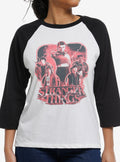 Stranger Things Group Girls Raglan Shirt T Shirt Hot Pick