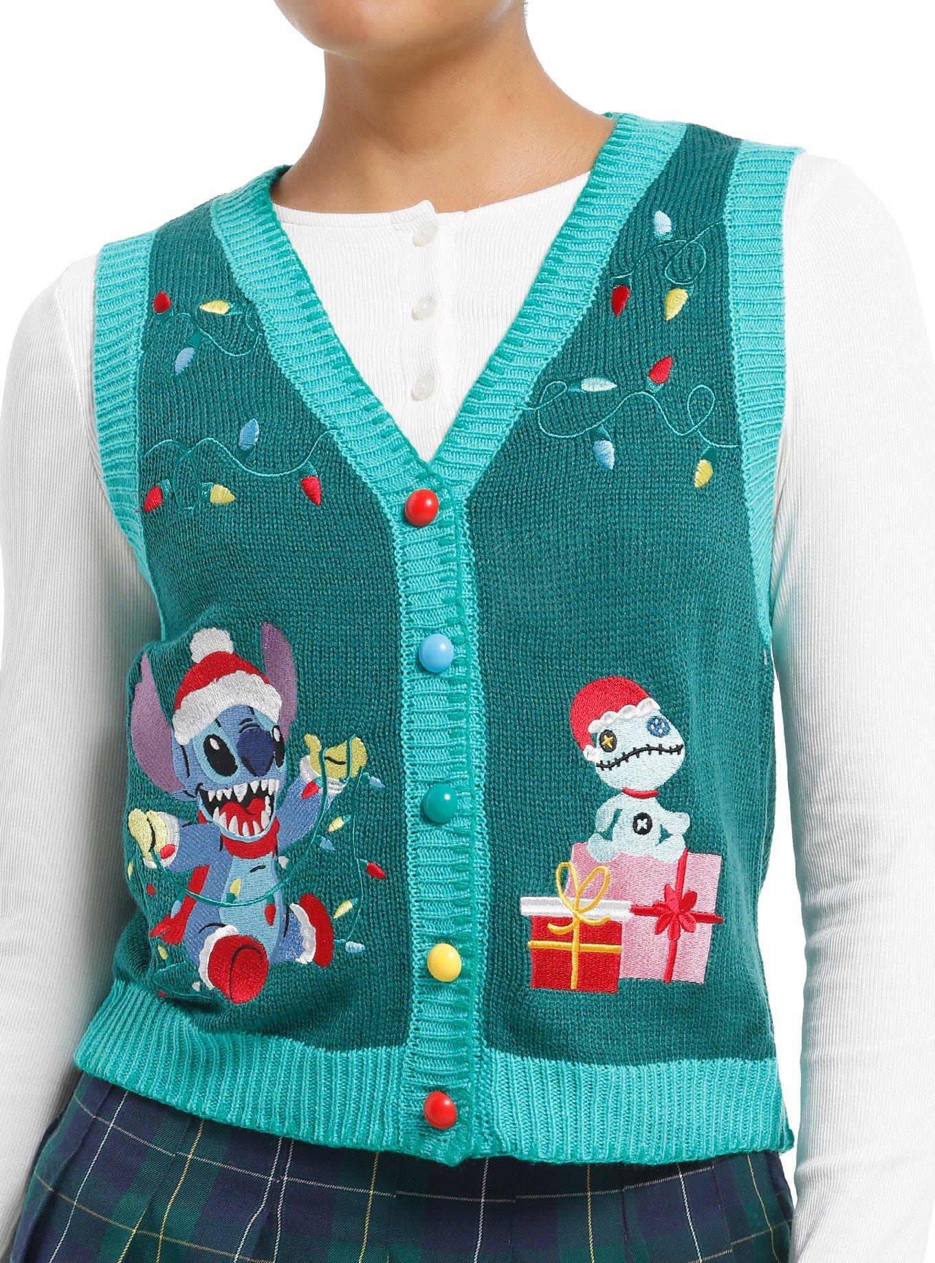 Stitch Holiday Girls Sweater Vest Sweater Hot Pick