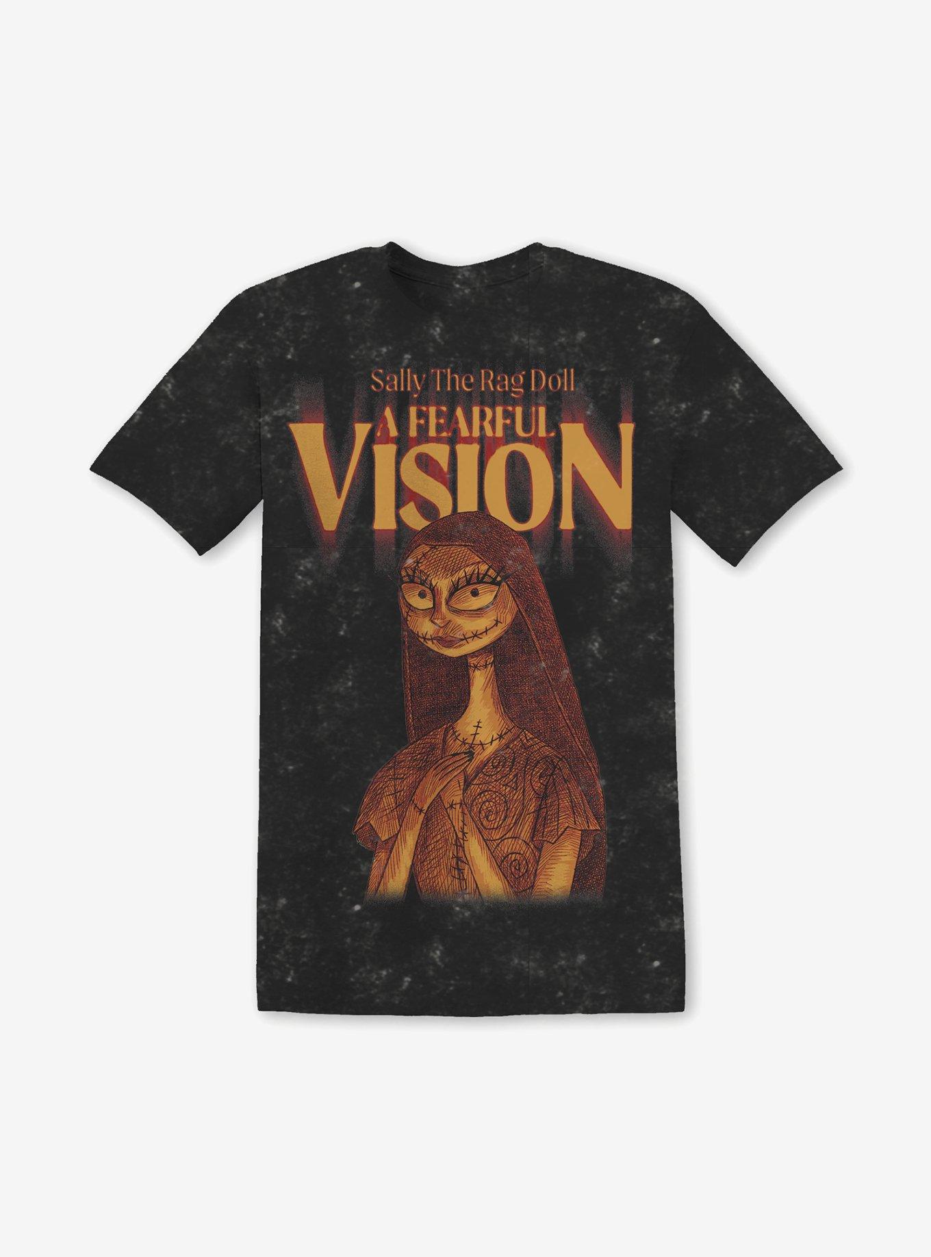 The Nightmare Before Christmas Sally Fearful Vision Dark Wash T-Shirt