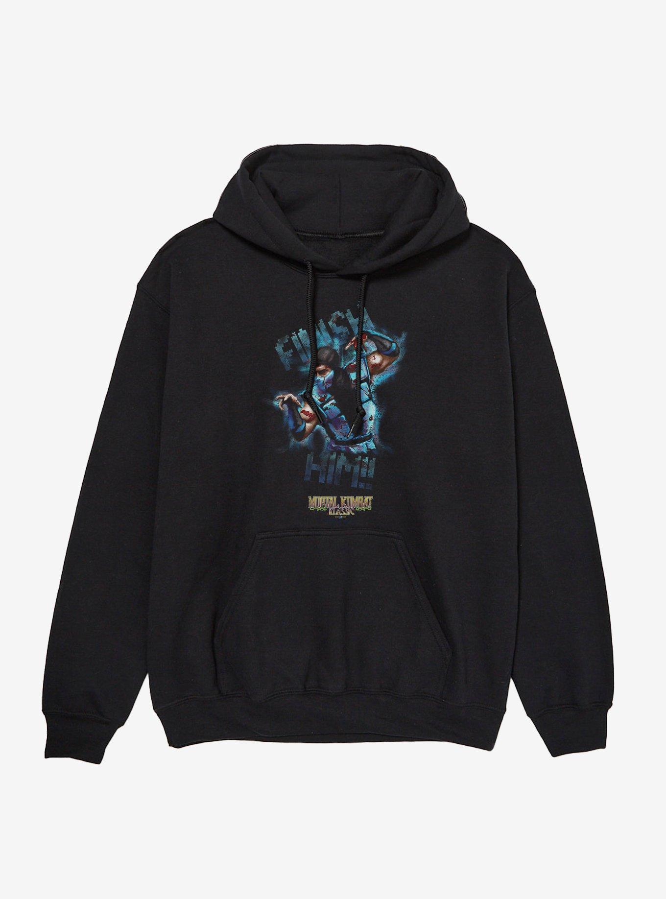 Mortal Kombat Klassic Sub-Zero Finish Him!! Hoodie