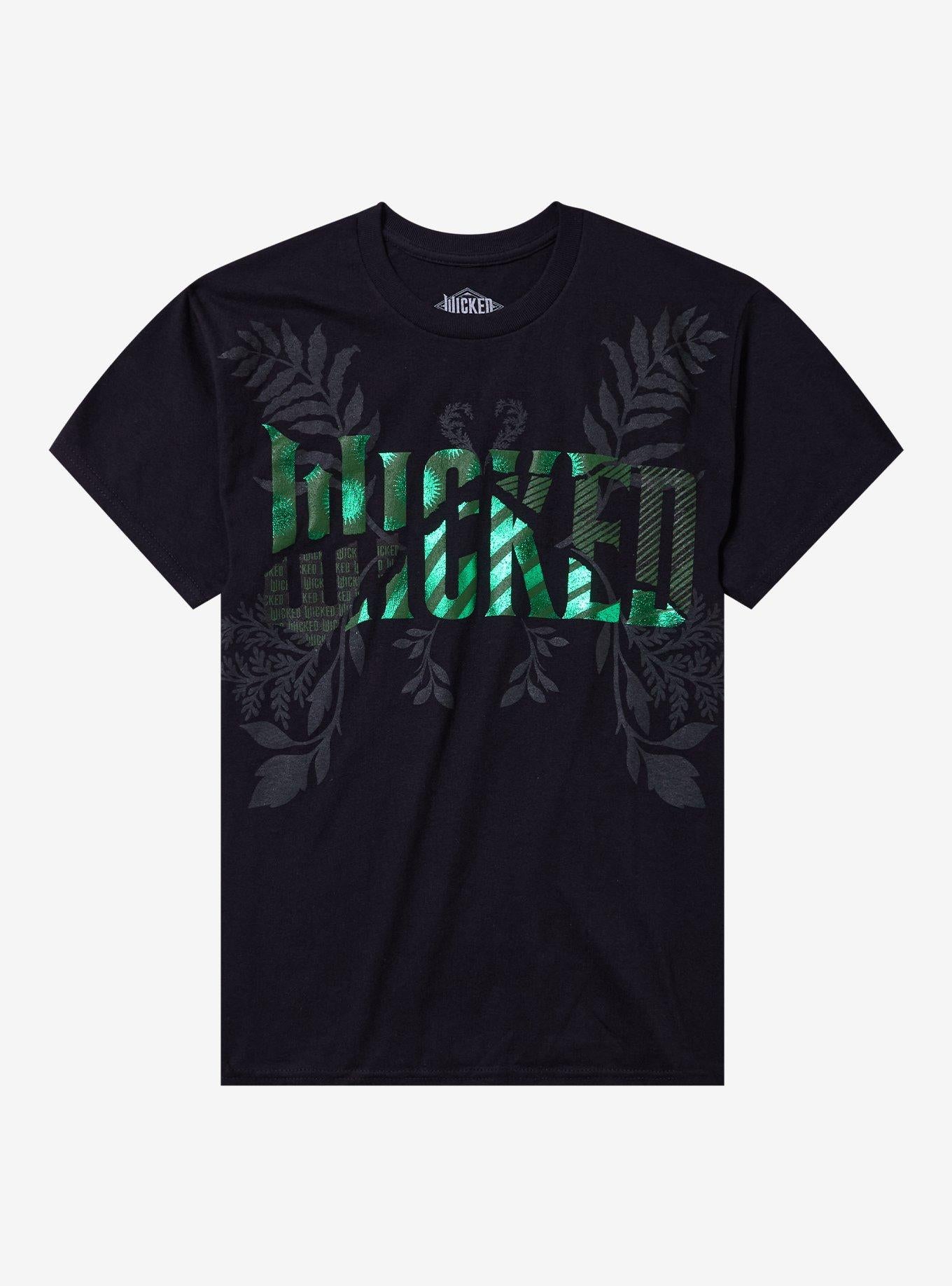 Wicked For Good Green Foil Logo Shirt T Shirt US Trend