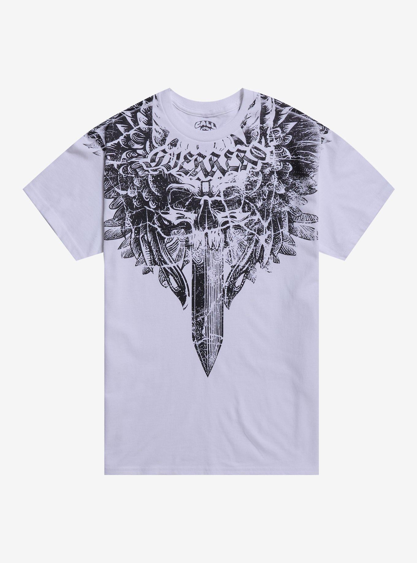 Winged Skull & Sword T-Shirt By Call Your Mother