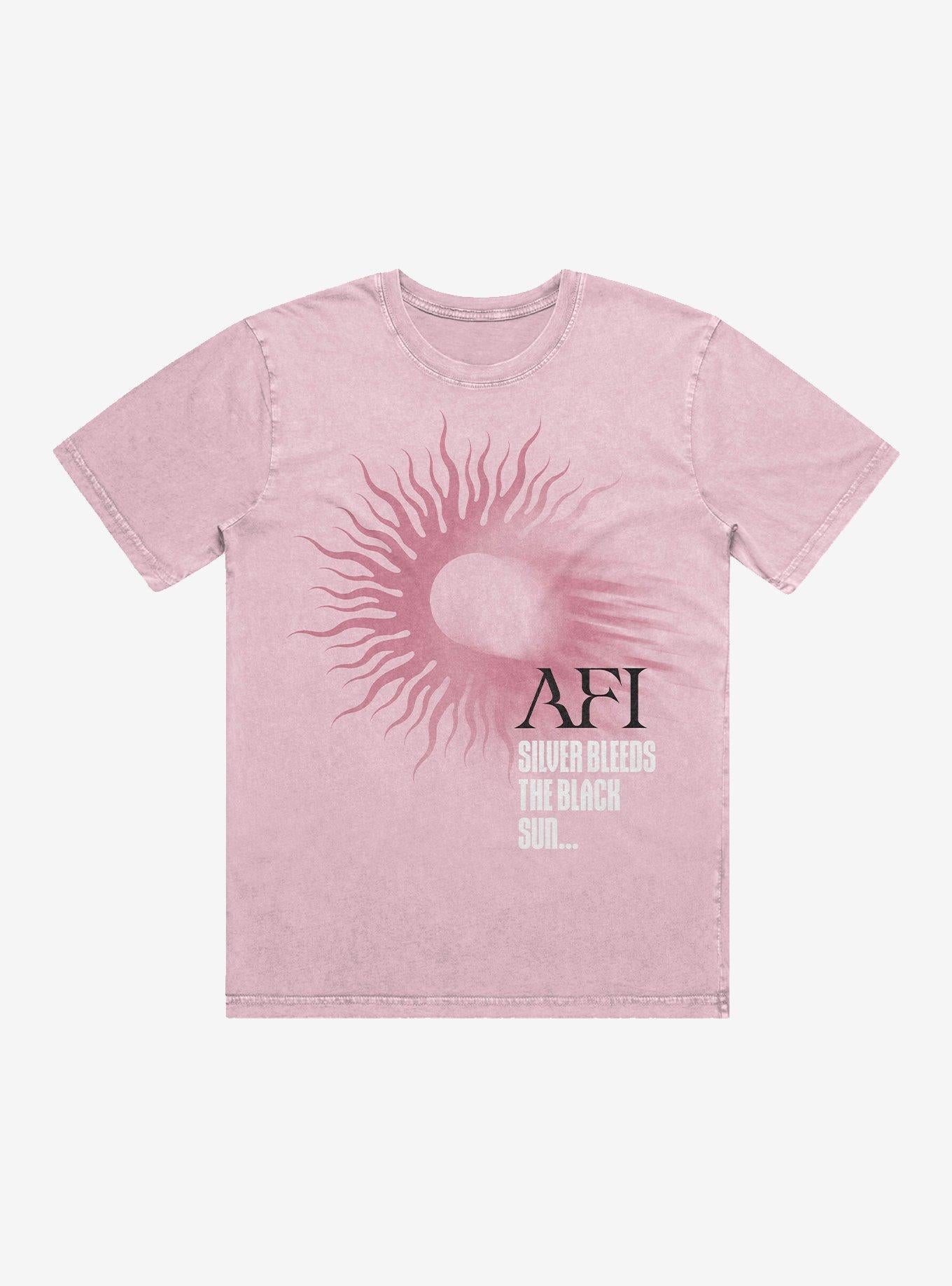 AFI Silver Bleeds The Black Sunâ€¦ Pink T-Shirt Hot Topic Exclusive