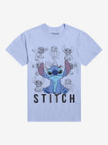 Stitch Poses Grid Shirt T Shirt Clean Design