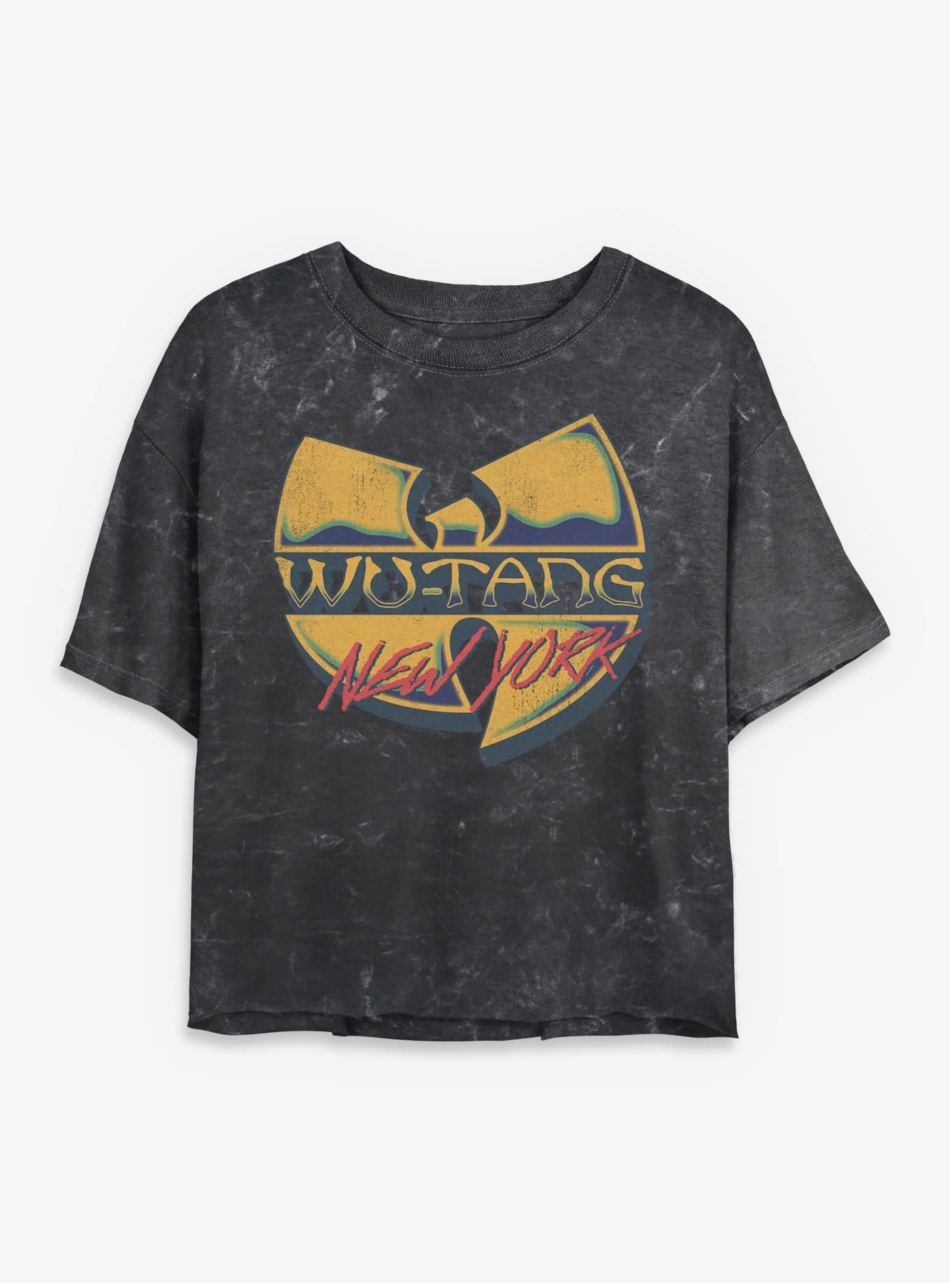 Wu-Tang Clan New York Girls Mineral Wash Crop T-Shirt | Premium Unisex T-Shirt, Trending Graphic Tee