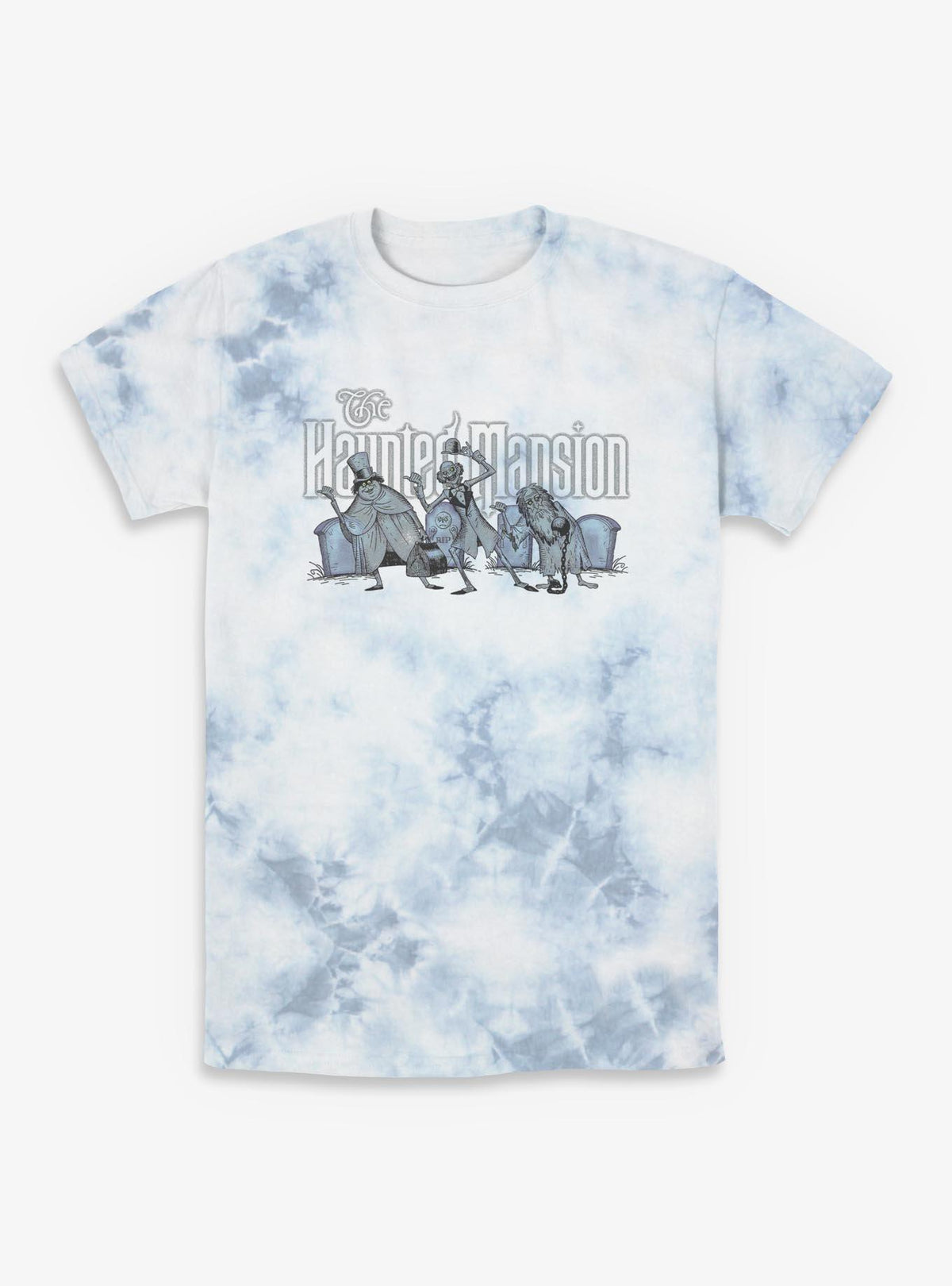 Disney The Haunted Mansion Spooky Hitchhiking Ghost Tie-Dye T-Shirt