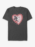 Cartoon Mickey Mouse Mickey Heart Locket Shirt T Shirt Premium Quality
