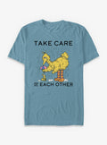 Sesame Street Take Care Of Each Other Garment Dye T-Shirt | Premium Unisex T-Shirt, Trending Graphic Tee