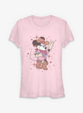 Cartoon Minnie Mouse Cowgirl Minnie Girls Shirt T Shirt Premium Quality