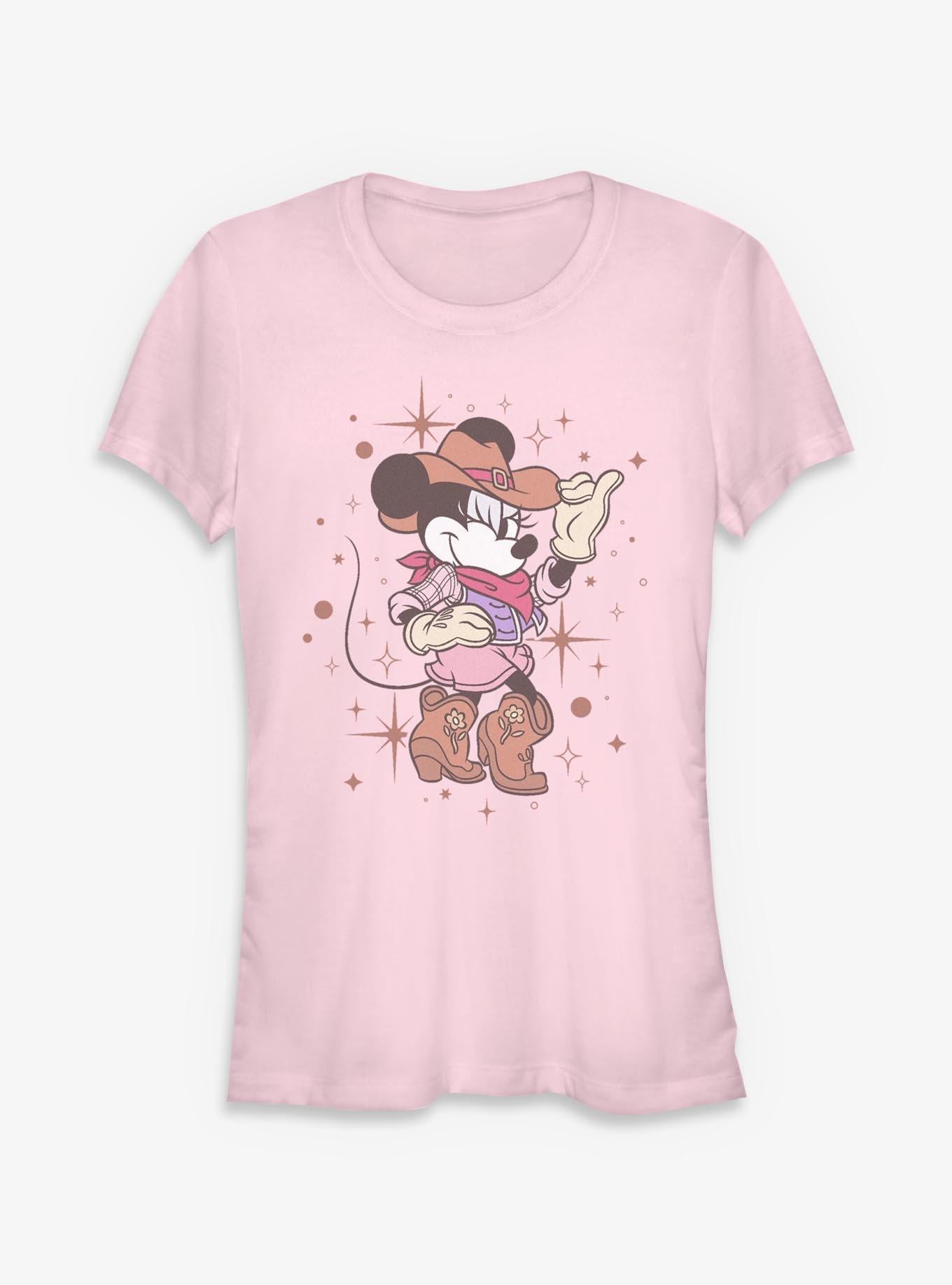 Cartoon Minnie Mouse Cowgirl Minnie Girls Shirt T Shirt Premium Quality