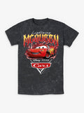 Cartoon Animated Cars Lightning Mcqueen Mineral Wash Shirt T Shirt Gift Ready