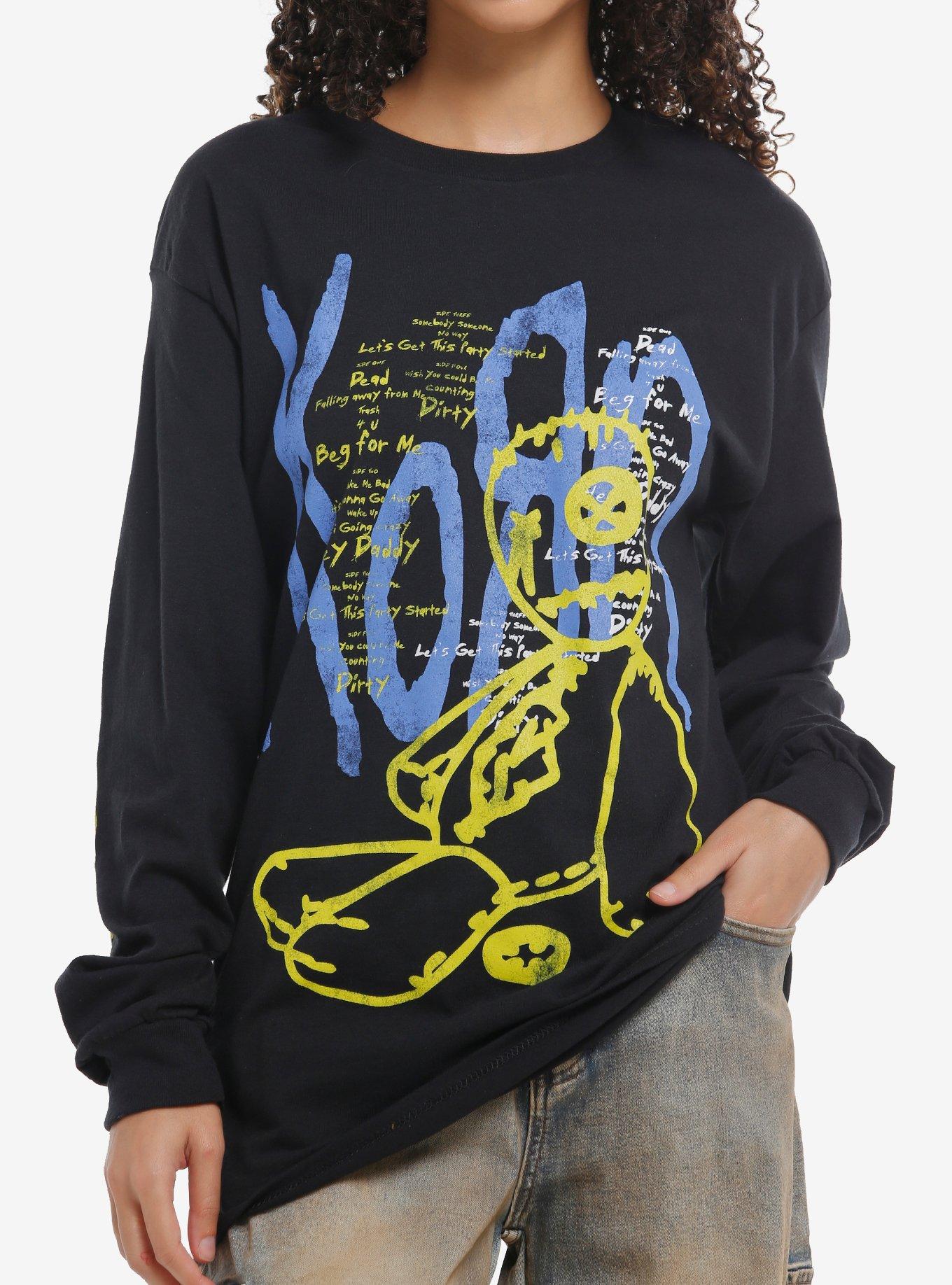 Korn Issues Tracklist Long Sleeve Shirt Long Sleeve Tee Gift Ready