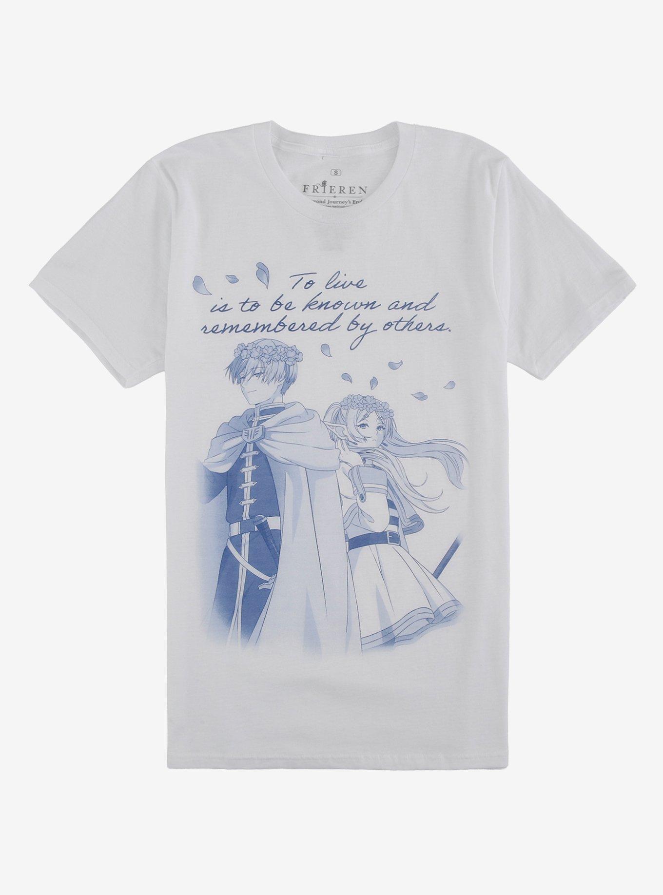 Frieren Beyond Journey End Himmel Frieren Quote Blue Shirt T Shirt Limited Drop