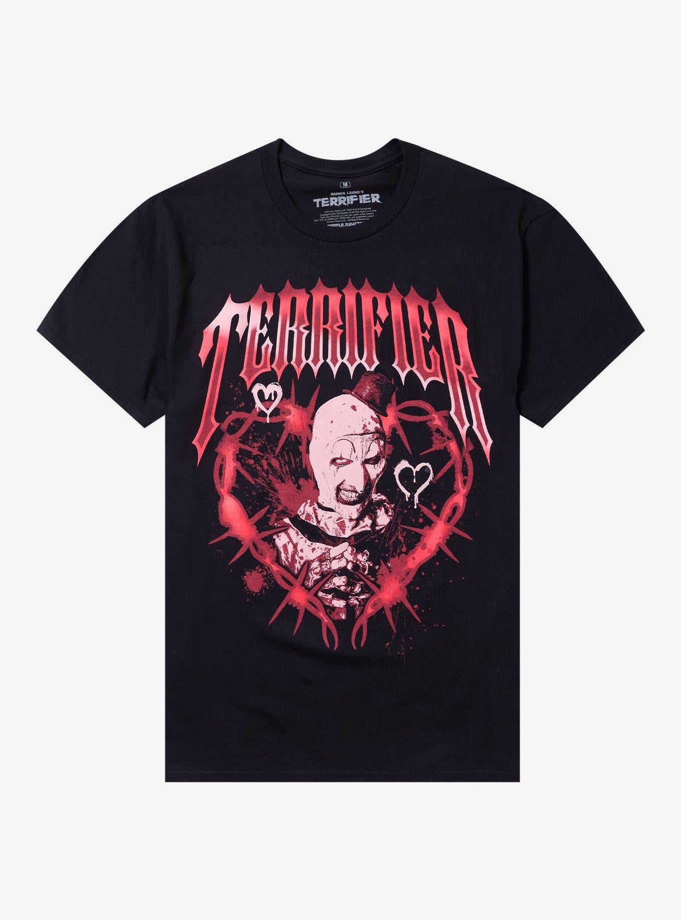 Terrifier Art Barbed Wire Heart Shirt T Shirt Hot Pick