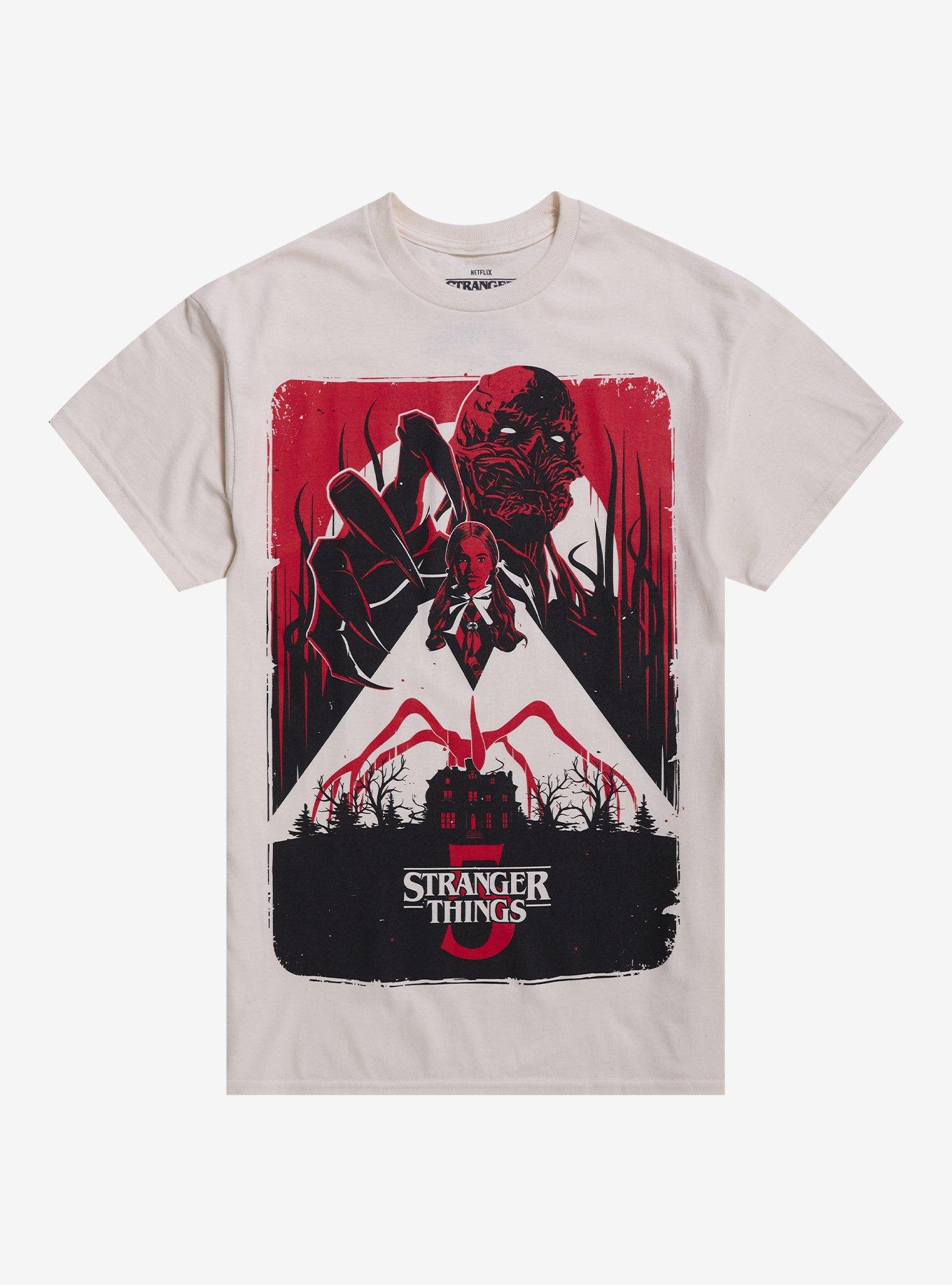 Stranger Things Season Vecna Max Poster Shirt T Shirt Clean Design